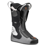 Tecnica Women's Mach 1 LV 95 Ski Boot 2026 - A women's ski boot with a sleek black and white design, featuring a prominent Tecnica logo on the side and a comfortable, cushioned insole.