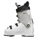 Tecnica Women's Mach BOA MV 95 Boot 2026 - A white ski boot with a black strap and a white and black BOA dial on the side, featuring a white and black Tecnica logo on the front.