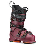 Tecnica Women's Cochise 105 W Ski Boots 2025 - A pair of burgundy ski boots with black buckles and straps, featuring a textured pattern on the toe cap.
