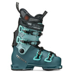 Tecnica Women's Cochise 105 Ski Boot 2026 - A women's ski boot with a teal and black color scheme, featuring a sleek and modern design. The boot has a prominent Tecnica logo on the side, and the Cochise 105 model is clearly visible on the front. The boot is designed for women, with a focus on comfort and performance.