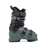 The image shows a pair of K2 Women's BFC 85 Ski Boots for the year 2022. The boots are gray and feature a BOA dial closure system, which is visible on the side of one boot. They have a black strap around the top and appear to be designed for skiing.
