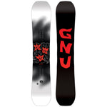 GNU C Money - Black snowboard with red logo featuring three stylized stars, one of which is upside down.