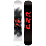 GNU C Money - Black snowboard with red logo featuring three stylized stars, one of which is upside down.