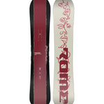 Rome Rene-Gade Snowboard 2025 - A snowboard with a maroon-colored top sheet featuring a white logo and graphics.