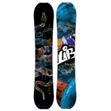 Lib Tech T Rice Pro Snowboard - A black snowboard with a colorful abstract design featuring a snake and eye graphic.