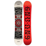 GNU Ladies Choice Snowboard 2026 - A black snowboard with a white logo and red accents.