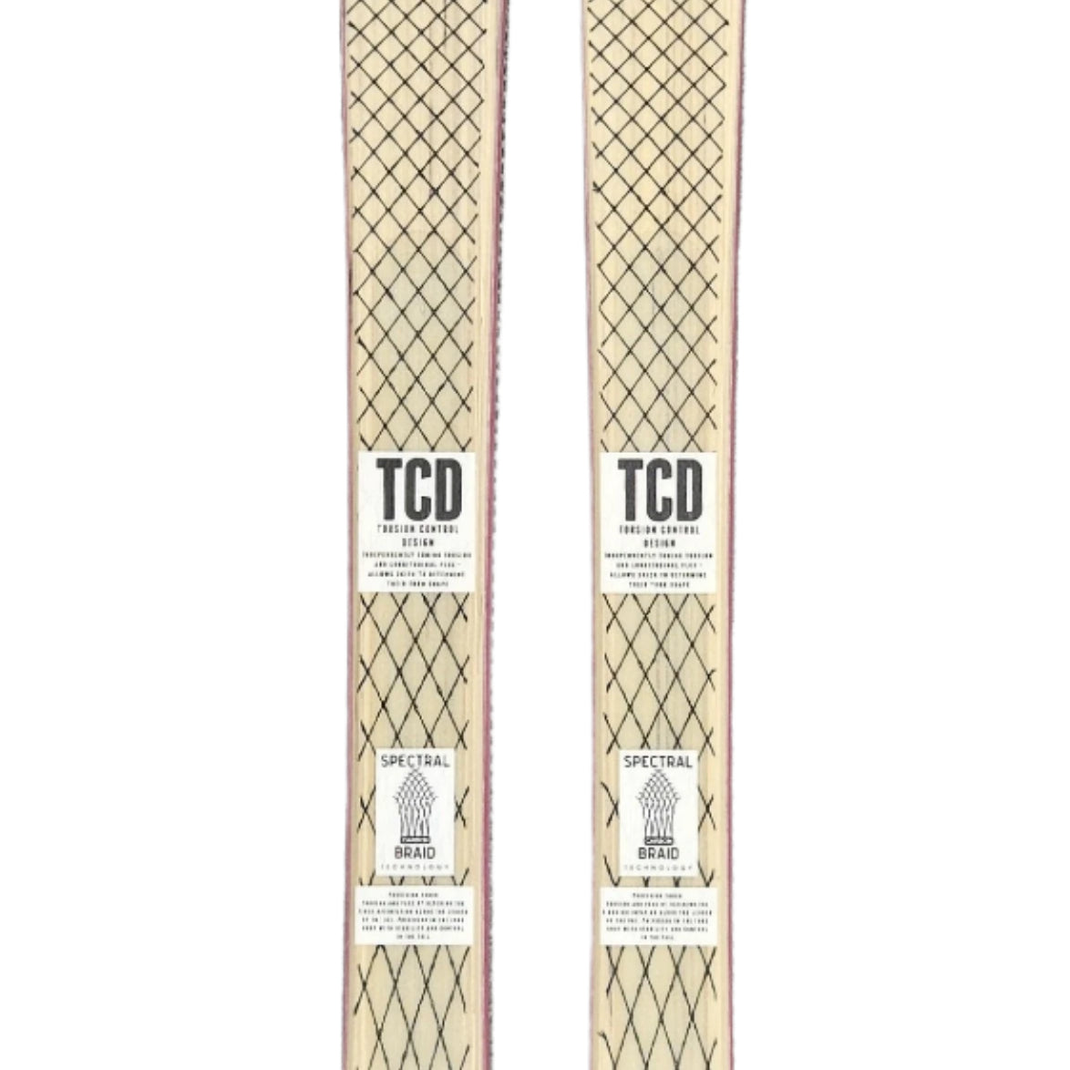K2 Mindbender 90 C skis 2020 feature a clear top with black and white graphics.