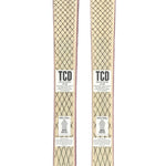 K2 Mindbender 90 C skis 2020 feature a clear top with black and white graphics.