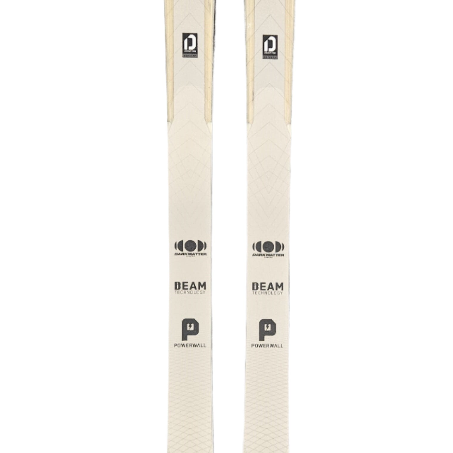 K2 Disruption 82 Ti skis, 2021 model, feature a distinctive black and white striped design.