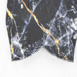 Lib Tech Mayhem Sweetfish snowboard tail, dark base with marbled lightning graphics