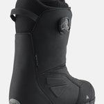 Burton Ruler Boa Snowboard Boots 2025 - Black snowboard boots with a textured pattern on the side and a white logo on the toe.