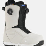 Burton Ruler Boa Snowboard Boots 2025 - Black snowboard boots with a white logo on the side and black laces.