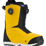 Burton Ruler Boa Snowboard Boots 2025 - Black snowboard boots with a blue logo on the side and black BOA dials.