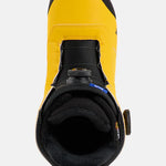 Burton Ruler Boa Snowboard Boots 2025 - Black snowboard boots with a black strap and white logo on top.