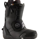 Burton Ion Step On Snowboard Boots 2025 - Black snowboard boots with a distinctive red logo on the tongue and a prominent "ION SO" label above the ankle strap.