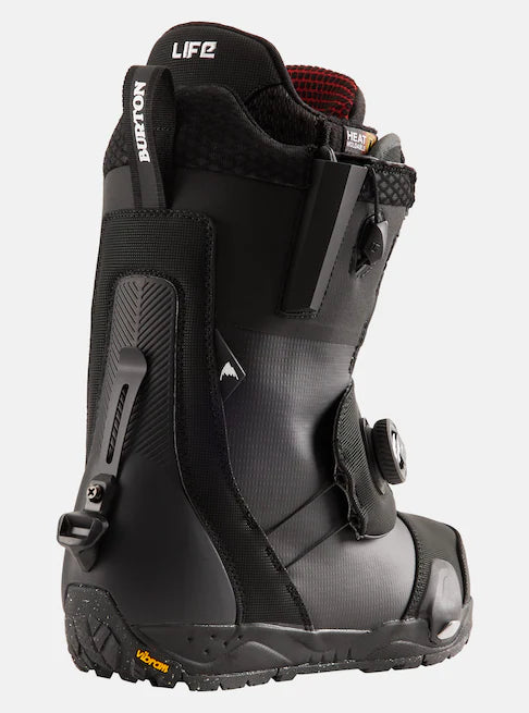 Burton Ion Step On Snowboard Boots 2025 - Black snowboard boots with a textured pattern on the heel and toe areas.