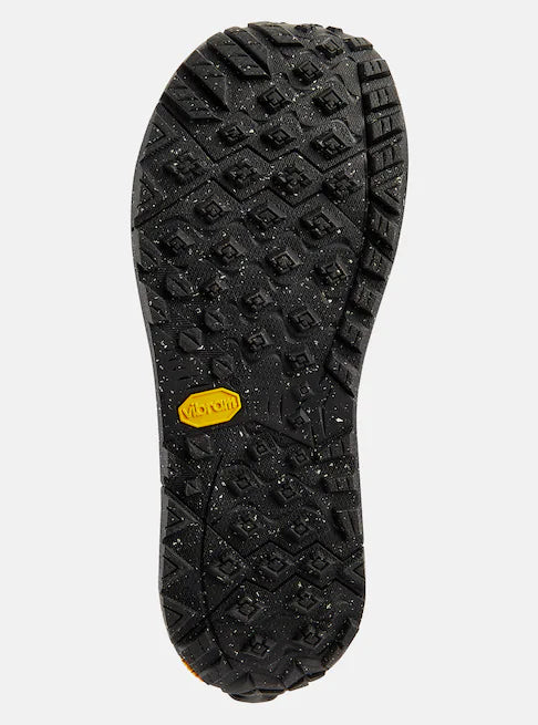 Burton Ion Step On Snowboard Boots 2025 - Black snowboard boots with a yellow logo on the heel.
