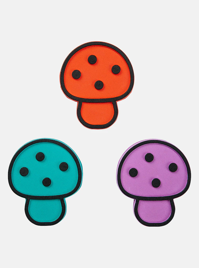 Burton Foam Stomp Pad 2025 - A foam pad with a black border and four black dots on top, in a solid light brown color.