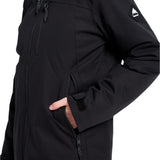 Burton Women's Lelah 2L Jacket 2025 - A black jacket with a zippered chest pocket and adjustable cuffs.