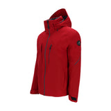 Obermeyer Raze Insulated Jacket 2025 - A red insulated jacket with a black zipper and two zippered pockets on either side of the chest.