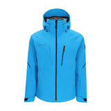 Obermeyer Raze Insulated Jacket 2025 - A bright blue jacket with a black zipper and two zippered pockets on either side of the chest.