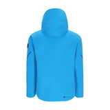 Obermeyer Raze Insulated Jacket 2025 - A bright blue jacket with a black zipper and two zippered pockets on either side of the waist.
