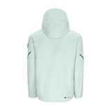 Obermeyer Raze Insulated Jacket 2025 - A light blue jacket with a hood, featuring black accents on the sleeves and chest.