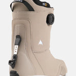 Burton Swath Step On Snowboard Boots 2025 - A pair of tan snowboard boots with black laces and a white logo on the side.