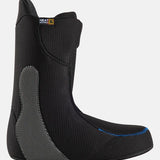 Burton Swath Step On Snowboard Boots 2025 - Black snowboard boots with a textured pattern on the side and a gold logo near the top.