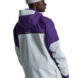 Burton Frostner 2L Anorak Jacket 2025 - A purple and white jacket with a hood, featuring a zippered front and two pockets on either side.
