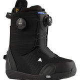 Burton Women's Ritual Step On Snowboard Boots 2025 - Black snowboard boots with a white logo on the side.