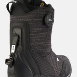 Burton Women's Ritual Step On Snowboard Boots 2025 - Black snowboard boots with a textured pattern on the upper material and white lettering on the heel.