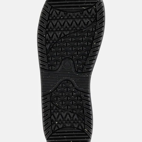 Burton Women's Ritual Step On Snowboard Boots 2025 - Black snowboard boots with a textured rubber sole and a small circular logo on the heel.