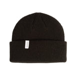 Black beanie with a Coal brand label on a white background