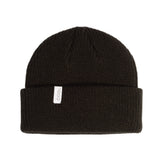 Black beanie with a Coal brand label on a white background