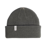 Gray knit beanie with a Coal brand label on a light background