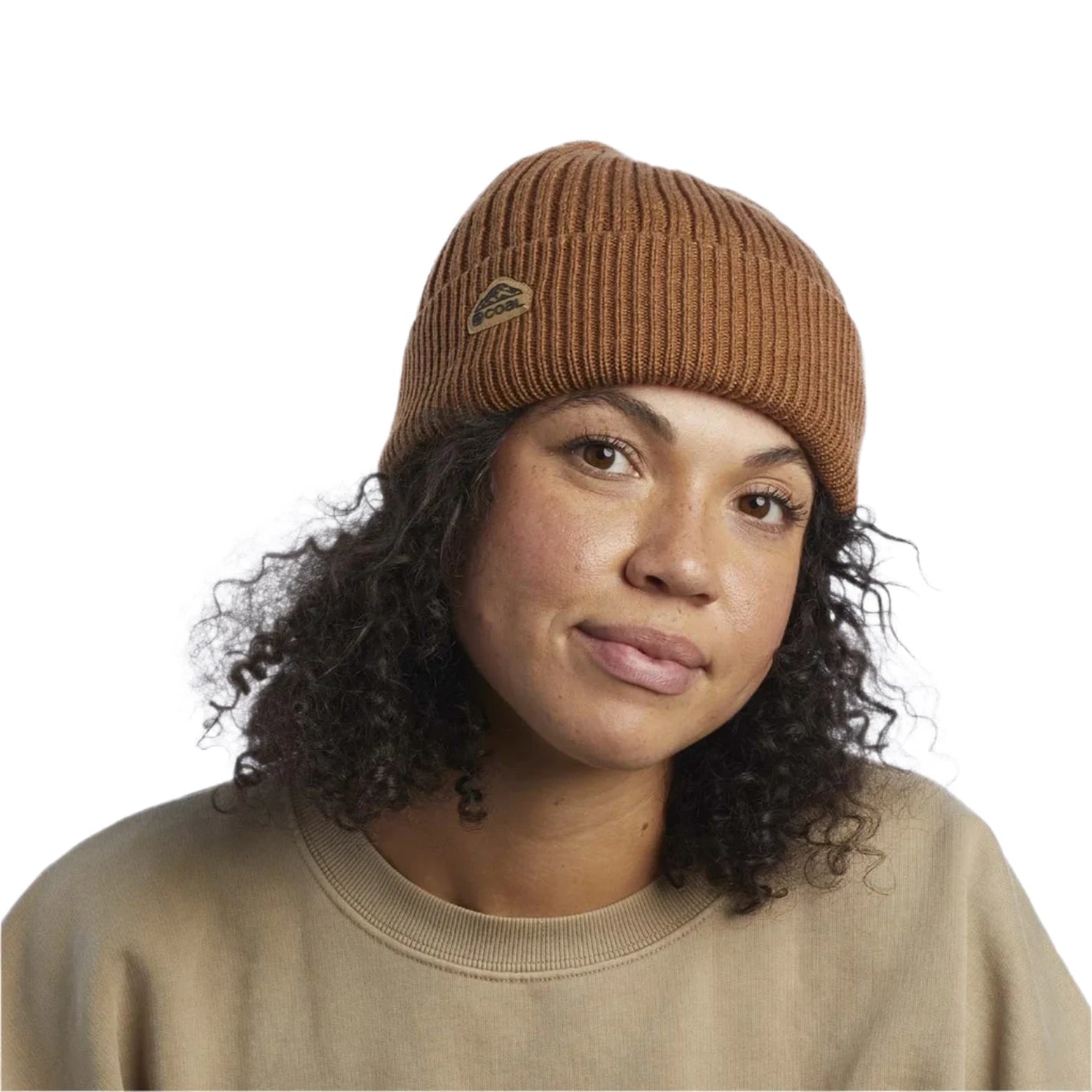 Coal Coleville Low Profile Beanie 2025 - Brown beanie with a small, tan logo on the front.
