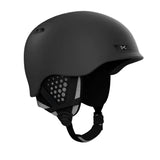 Anon Rodan MIPS Helmet 2025 - Matte black helmet with a white Anon logo on the front and a silver buckle on top.