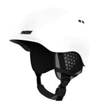 Anon Rodan MIPS Helmet 2025 - White helmet with black visor and straps, featuring a distinctive black logo on top.
