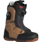 BODEGA BOA W BOOT 2022 - Black snowboard boots with a red logo on the side and black laces.