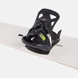 Burton Step On X Snowboard Bindings 2025 - Black bindings with silver buckles and straps on a white background.
