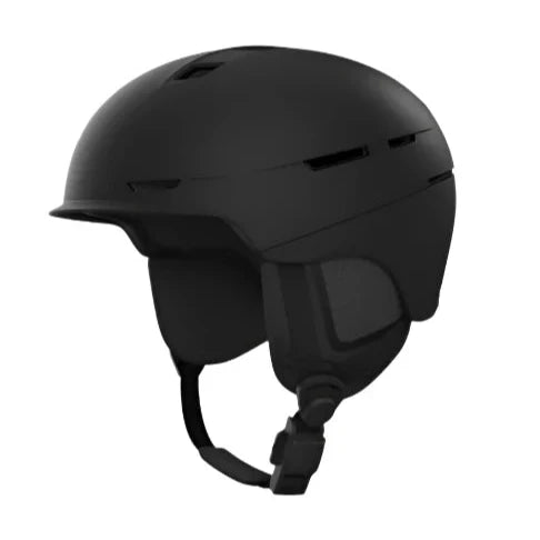 Anon Merak Wavecel Helmet 2025 - Matte black helmet with a sleek, aerodynamic design and ventilation holes on top.