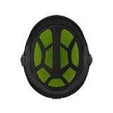 Anon Merak Wavecel Helmet 2025 - Black helmet with green accents and a mesh screen on the front.