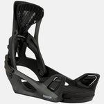 Burton Women's Escapade Step On Snowboard Bindings 2025 - Black bindings with a textured strap and silver buckles.