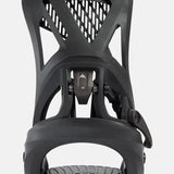 Burton Women's Escapade Step On Snowboard Bindings - 2025 model with a sleek black design and silver hardware accents.