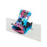 Burton Women's Escapade Step On Snowboard Bindings 2025 - A women's snowboard binding with a black base and silver buckles.