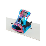Burton Women's Escapade Step On Snowboard Bindings 2025 - A women's snowboard binding with a black base and silver buckles.