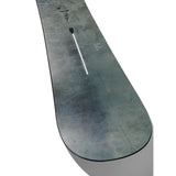 Burton Blossom Snowboard 2025 - A dark green snowboard with a white logo and black binding mounts.