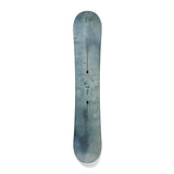 Burton Blossom Snowboard 2025 - A light blue snowboard with a subtle white pattern and black binding mounts.