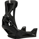Burton Genesis Step On Snowboard Bindings 2025 - Black bindings with a textured strap and silver buckle.